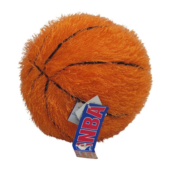 Los Angeles Lakers Plush Basketball Orange Bouncy Vintage Collectible Toy - Picture 2 of 5